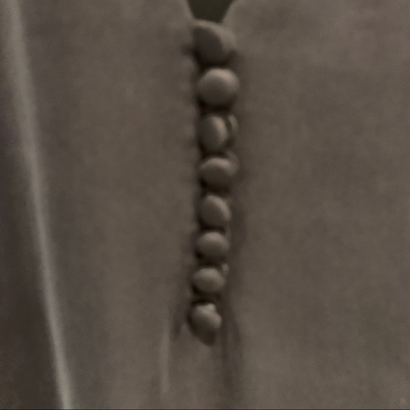 JCrew navy silk blouse with covered front buttons - Picture 3 of 6